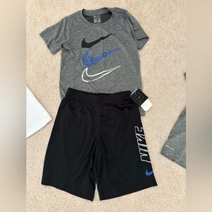 NWT boys Nike shorts and tshirt matching set